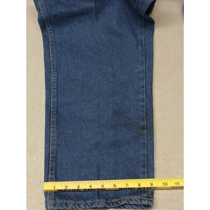 G & K (42x30) Men's Tapered Straight Leg Blue Denim Work Jeans