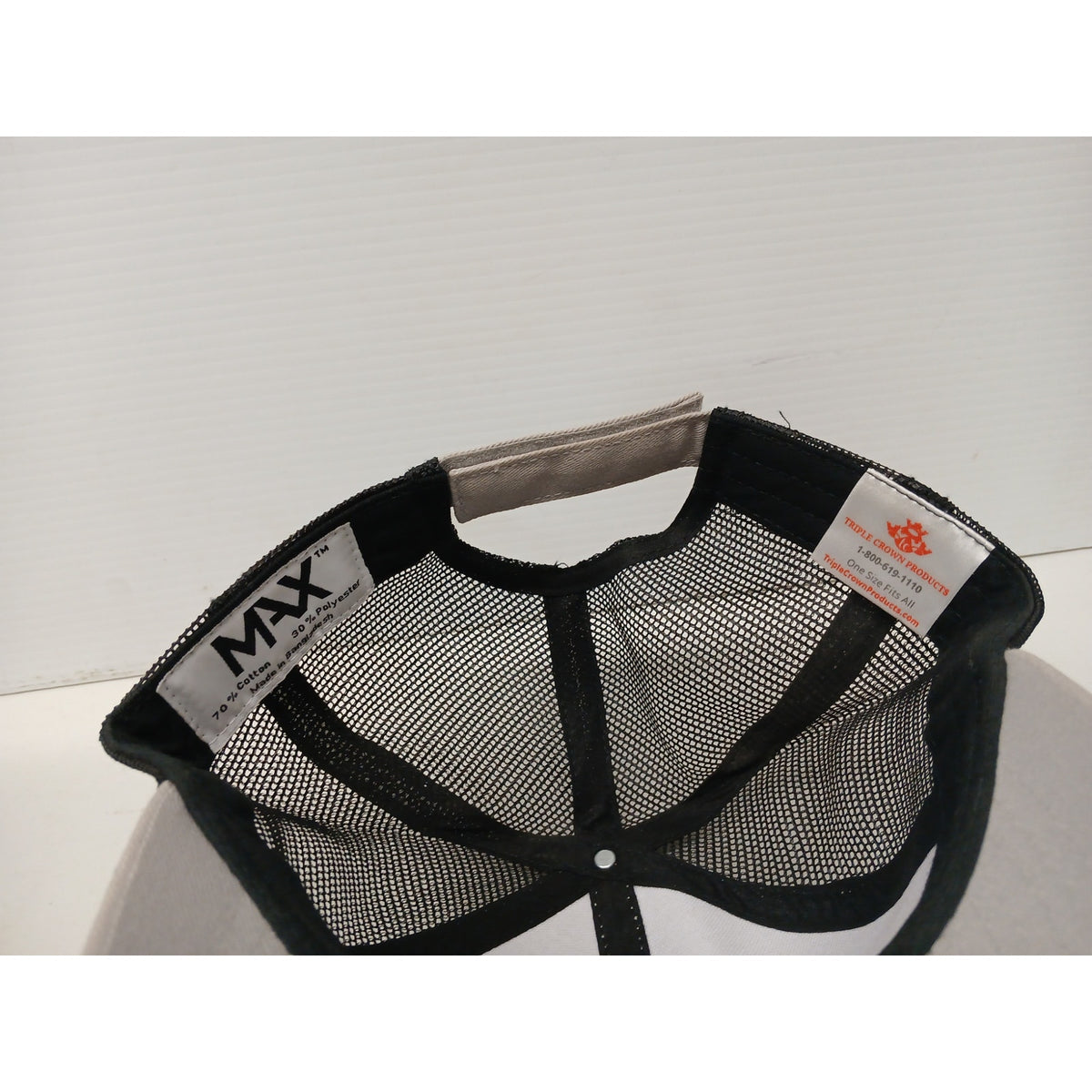 Triple Crown Products (OSFM) Gray Mesh Snapback Cap