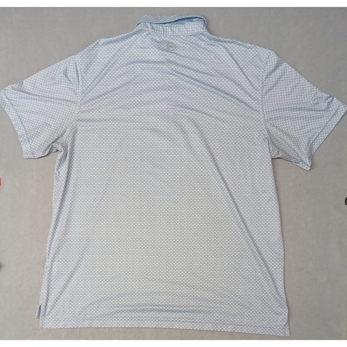 Vineyard Vines (2XL) White Button Silk Collar Polo Tee Shirt