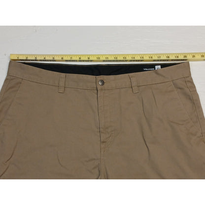 Volcom (40) Tan Straight Leg Skater Casual Chino Pants