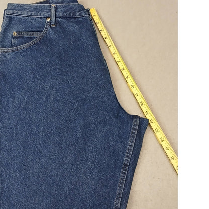 Wrangler (40x32) Men's Relaxed Straight Leg Blue Denim Jeans