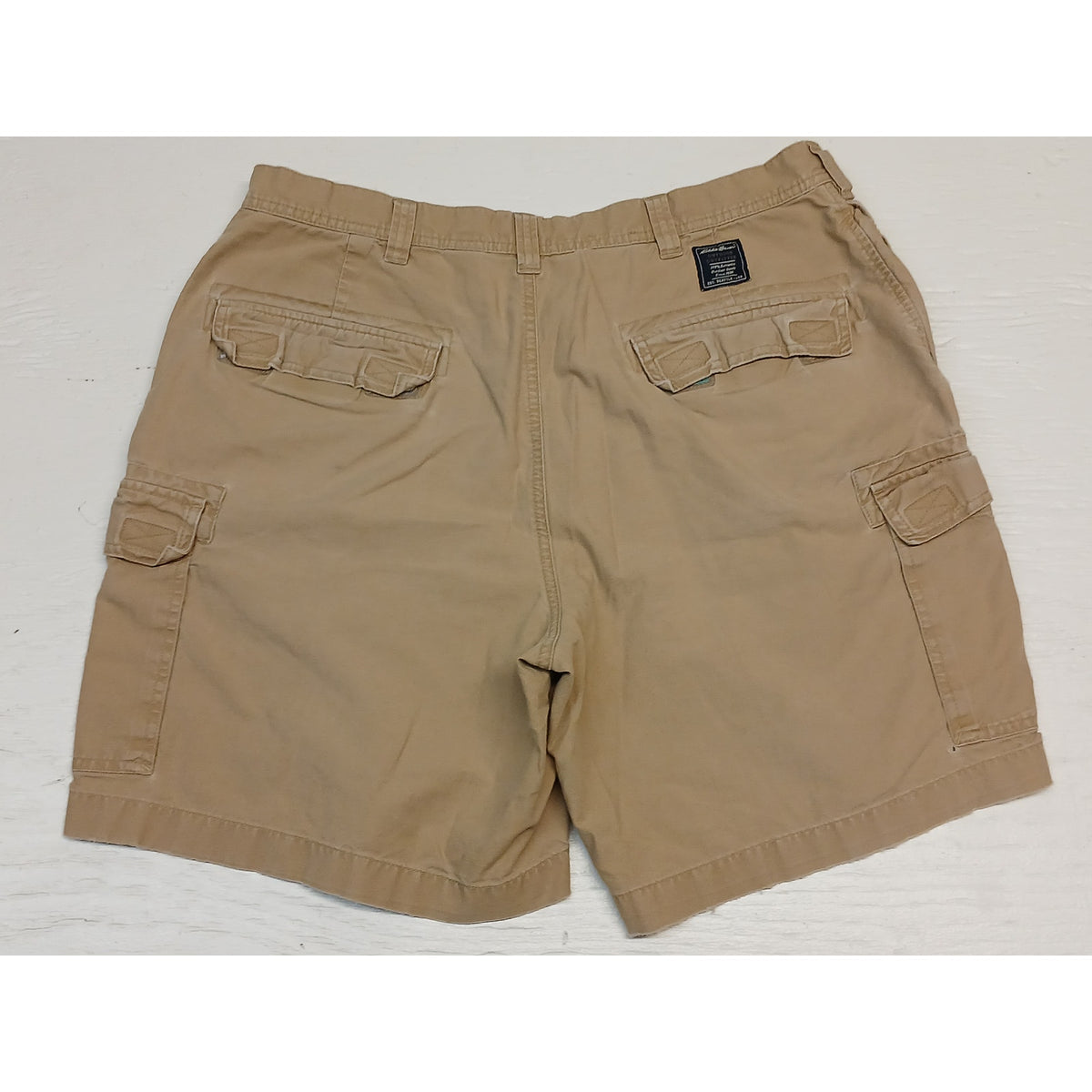 Eddie Bauer (36) Tan Cargo Style Khaki Dress Shorts