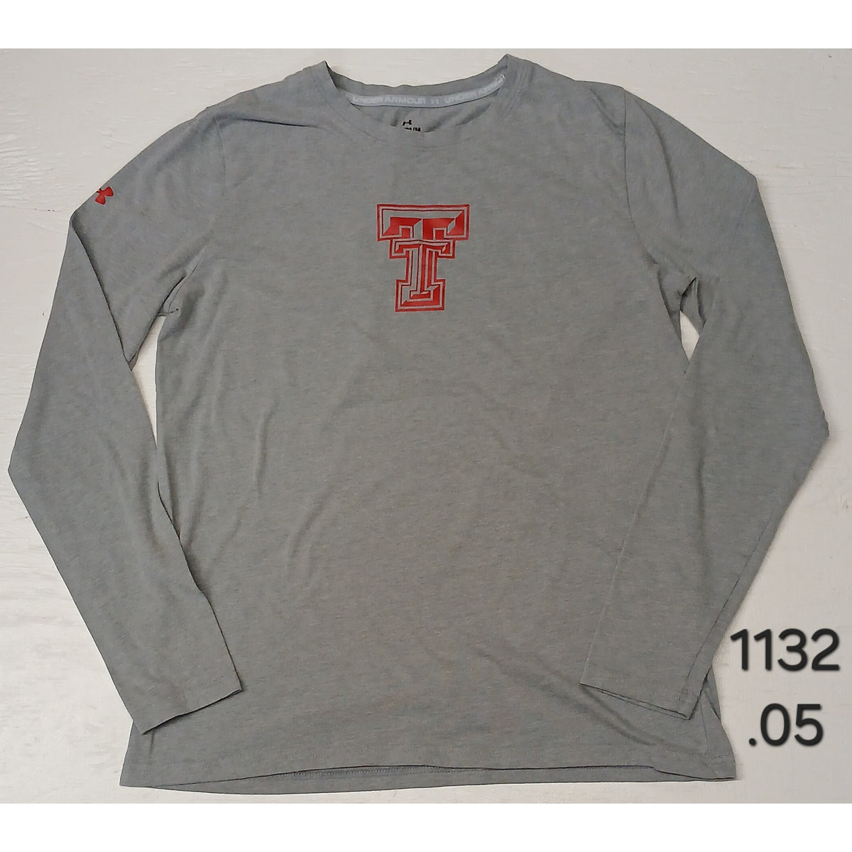 Under Armour (Medium) Gray Red Raiders Dri-Fit Sweatshirt