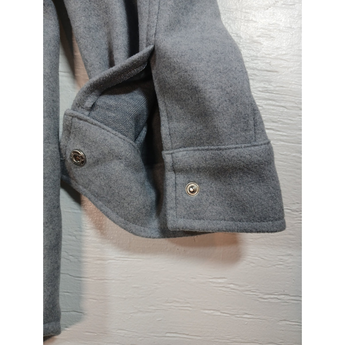Merokeety (Medium) Unisex Gray Button Women's Coat