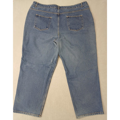 Route 66 (24S) Women's Relaxed Straight Fit Blue Denim Jeans