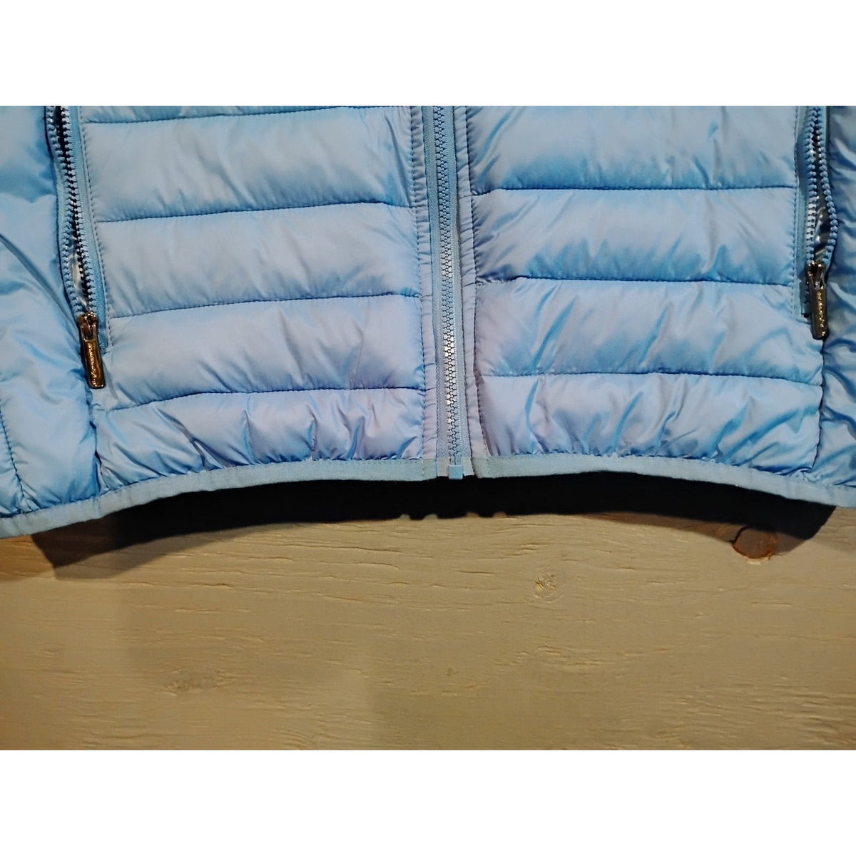 Alpine Swiss (Large) Blue Full Zip Lightweight Puffer Jacket