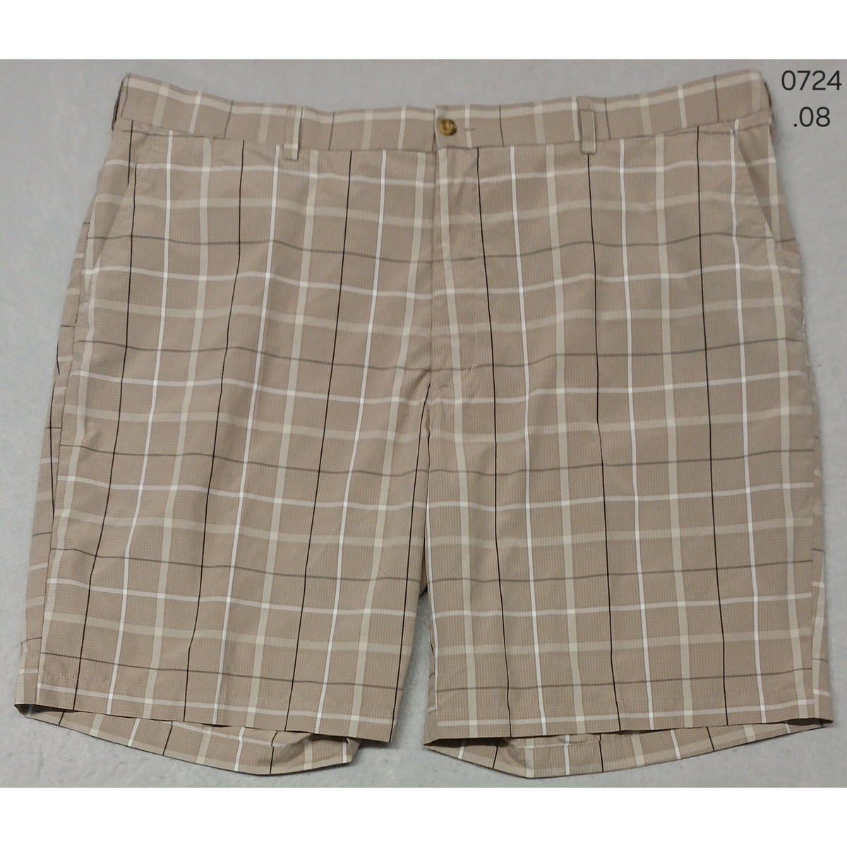 PGA Tour (No Size) Men's Multicolor Plaid Dri-Fit Dress Shorts