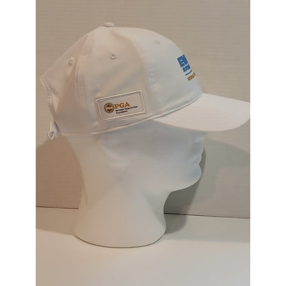 Ewing Automotive Group Polyester White/ Light Blue Hat Great Condition Velcrow