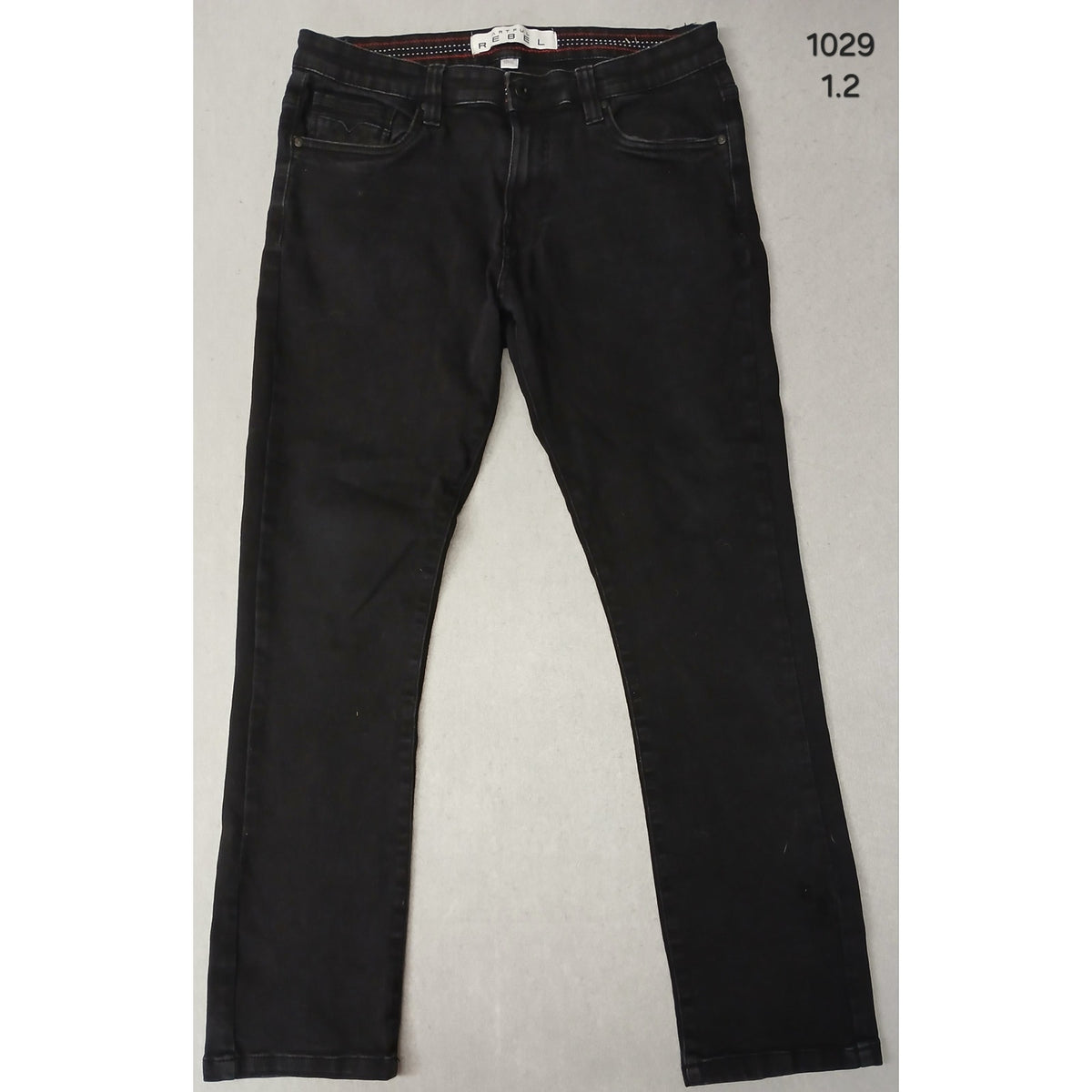 Artful Rebel (32x30) Black Jax Slim Stretch Straight Pants