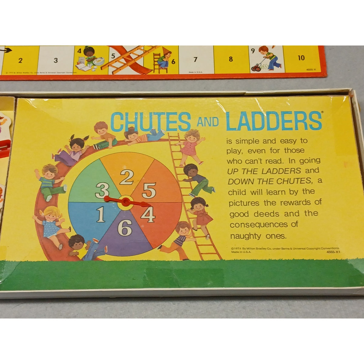 Milton Bradley Company CHUTES & LADDERS Vintage Board Game