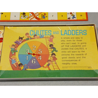 Milton Bradley Company CHUTES & LADDERS Vintage Board Game