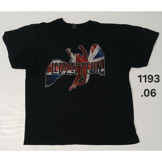 Bay Island (XL) Black Led Zeppelin Short Sleeve Crew Neck T