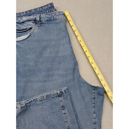 Sonoma (22W) High Rise Straight Cotton Blend Blue Denim Jeans