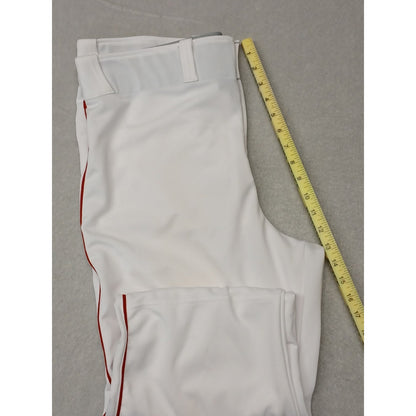 Under Armour (XL) White Red Pin Stripe Sports Stretch Pants