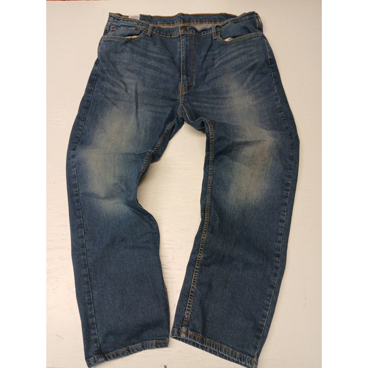 Levi's (42x32) Relaxed Straight Boot Cut Blue Denim Jeans