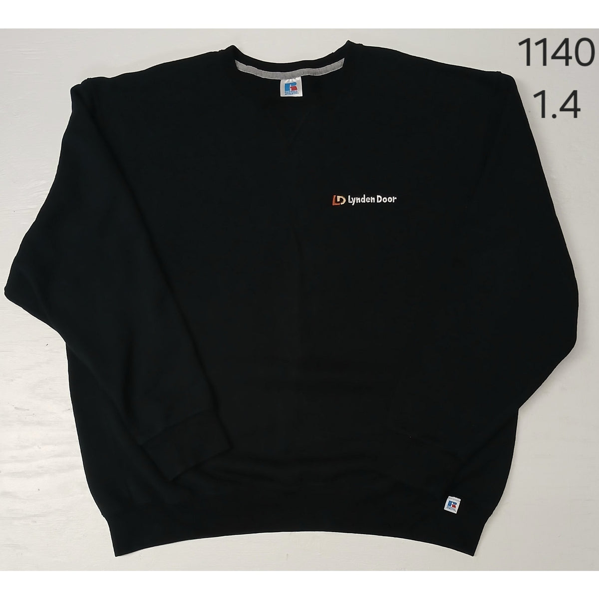 Russell Athletic (2XL) Black Long Sleeve Crew Neck Sweater