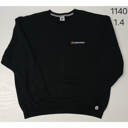 Russell Athletic (2XL) Black Long Sleeve Crew Neck Sweater