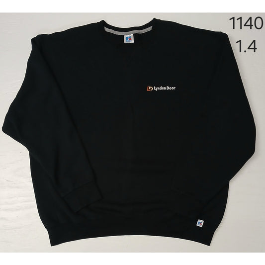 Russell Athletic (2XL) Black Long Sleeve Crew Neck Sweater
