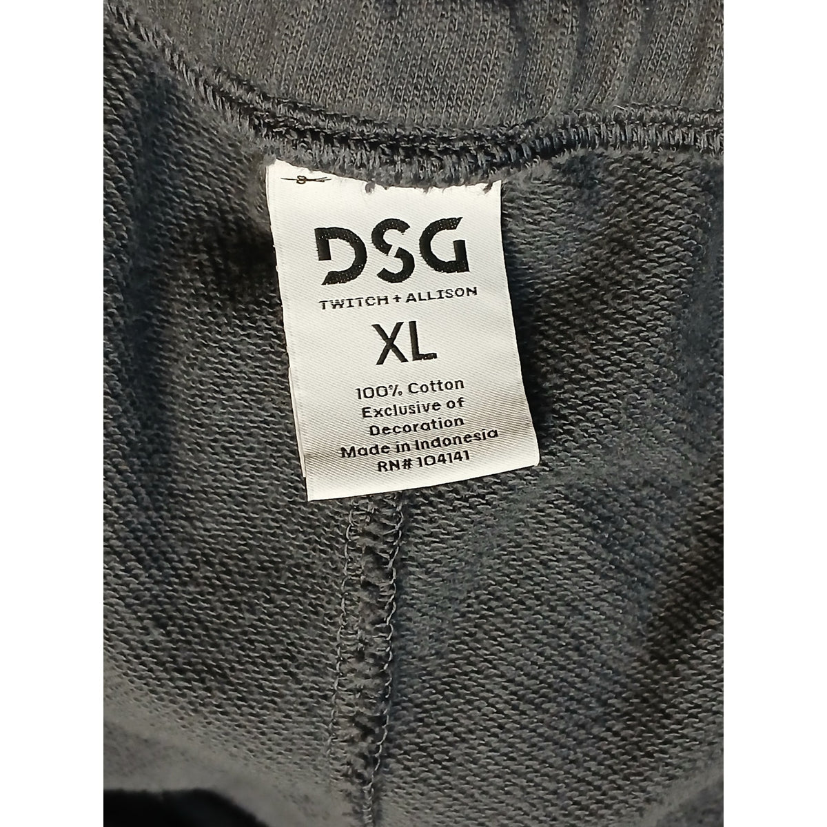 DSG (XL) Black Cargo Style Relaxed Pull String Sweatpants