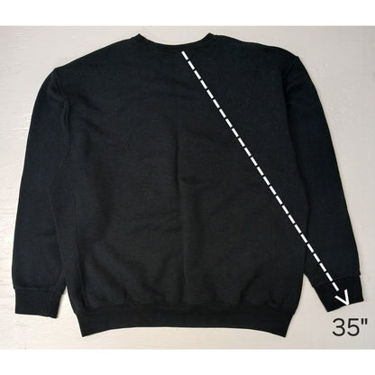 Russell Athletic (2XL) Black Long Sleeve Crew Neck Sweater