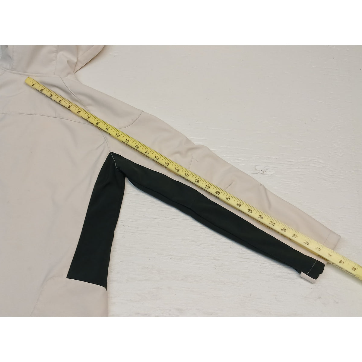 Free Country (Small) Cream Full Zip Athletic Outwear Jacket