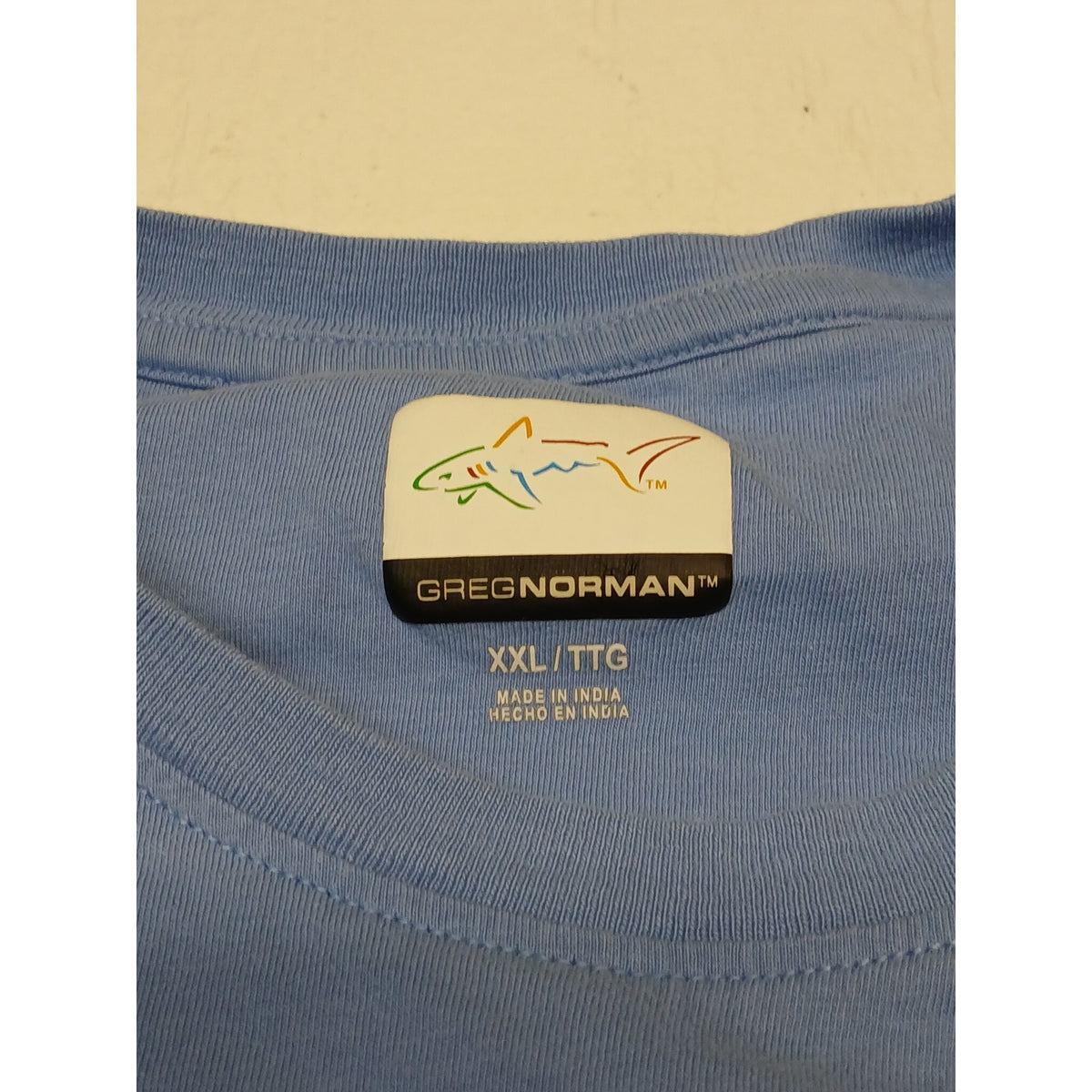 Greg Norman (2XL) Blue Short Sleeve Crew Neck Loose Fit Tee