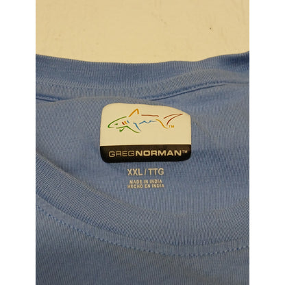 Greg Norman (2XL) Blue Short Sleeve Crew Neck Loose Fit Tee