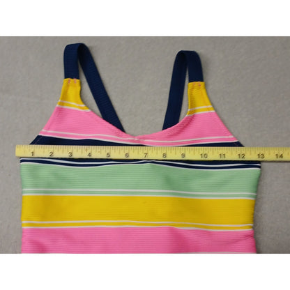 There Abouts (XL) Women's One Piece Multicolor Stretch Strap Swim Suit