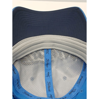 Titleist (OSFM) Blue Poly Blend Dri Fit Strap Adjust Golf Cap