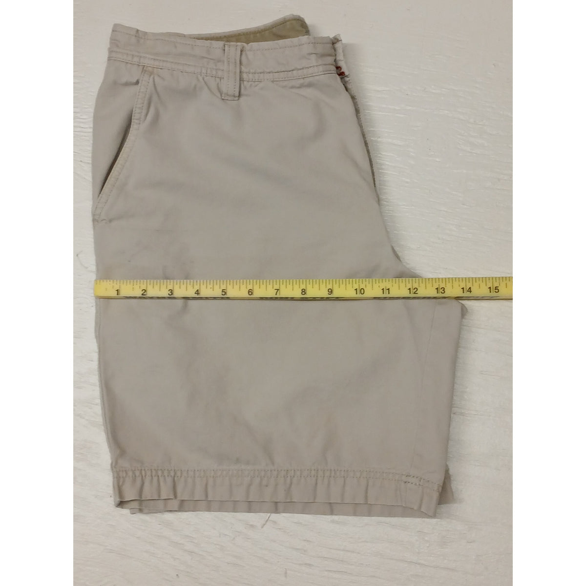 IZOD Saltwater (36) Ivory Khaki Chino Dress Shorts