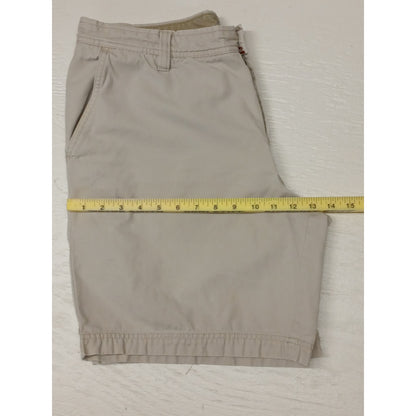 IZOD Saltwater (36) Ivory Khaki Chino Dress Shorts