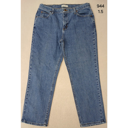 Ryders (14P) women's Relaxed Straight Leg Blue Denim Jeans