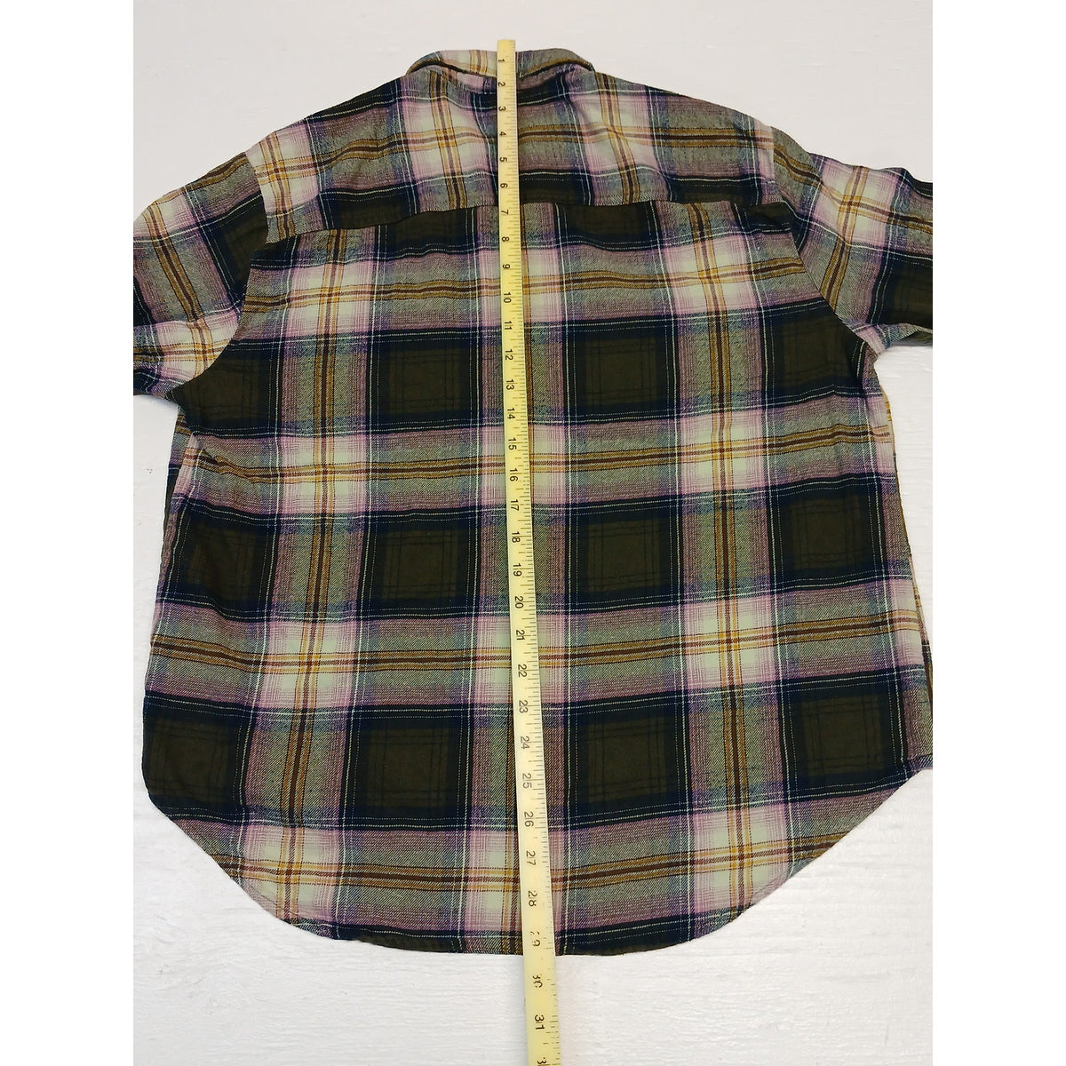 Old Navy (Large) Multi-Plaid Button Down Boyfriend Shirt