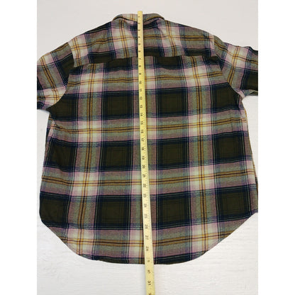 Old Navy (Large) Multi-Plaid Button Down Boyfriend Shirt