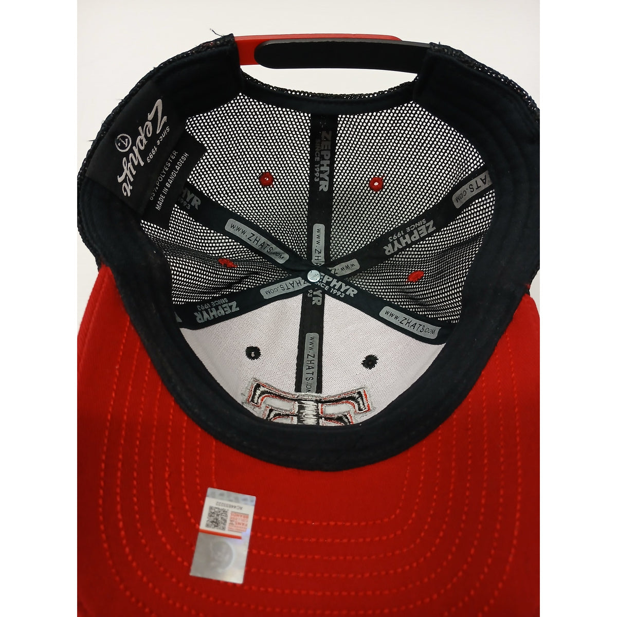 Zephyr (OSFM) Texas Tech University Snapback Half Mesh Cap