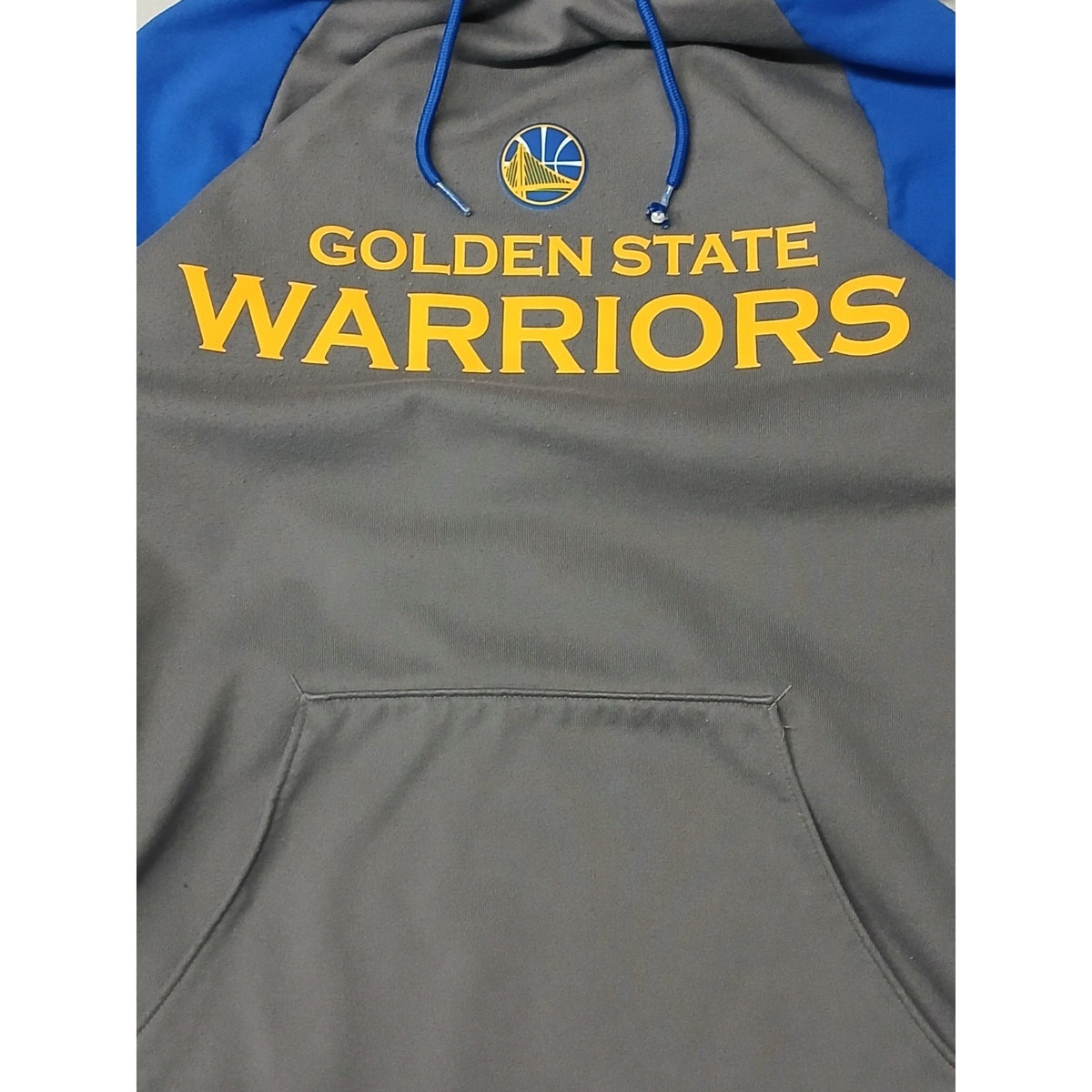 Adidas (Small) NBA Golden State Warriors Slit Pocket String Pullover Hoodie