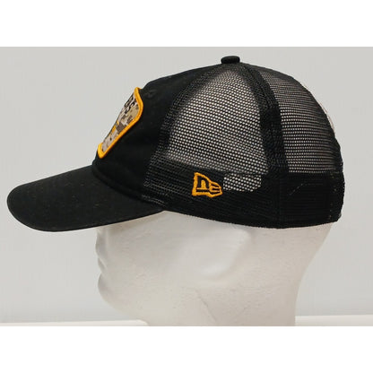 New Era (OSFM) Black NFL Pittsburgh Steelers Half Mesh Snapback Cap