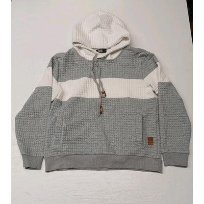 Hood Crew (Medium) Multicolor Waffle Pullover Hoodie