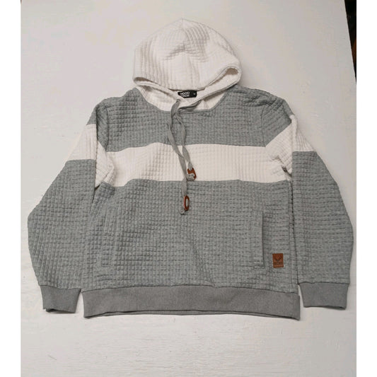 Hood Crew (Medium) Multicolor Waffle Pullover Hoodie