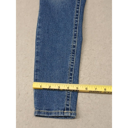 Gemma Rae (7/28) Women's Gem Skinny Straight Fit Blue Denim Jeans