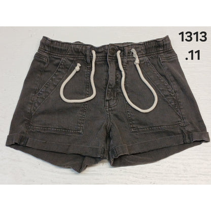American Eagle (4) Next Level Stretch Black Denim Shorts