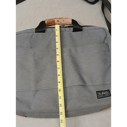 PKG (15”) Laptop Messenger Bag Carry Crossbody Gray 10L Pre Owned