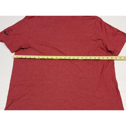 Mason Jar Label (XL) Red Drink Local Print Crew Neck TShirt