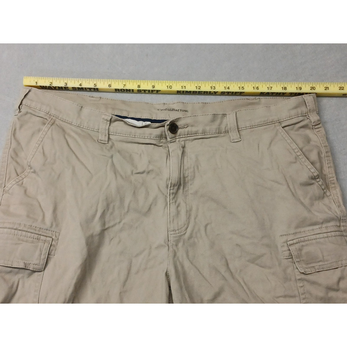 Croft & Barrow (40) Men's Beige Khaki Cargo Chino Shorts