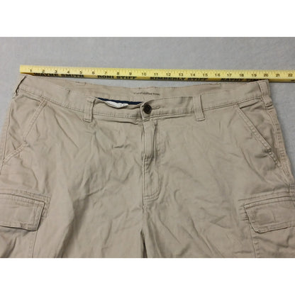 Croft & Barrow (40) Men's Beige Khaki Cargo Chino Shorts
