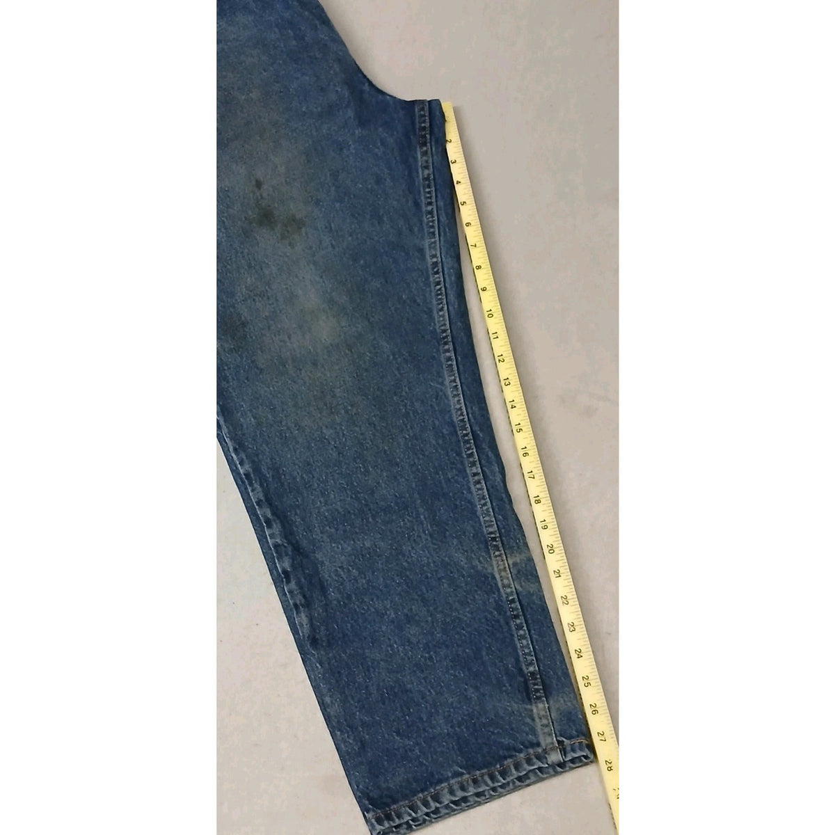 Faded Glory (38x29) Relaxed Distressed Blue Denim Jeans