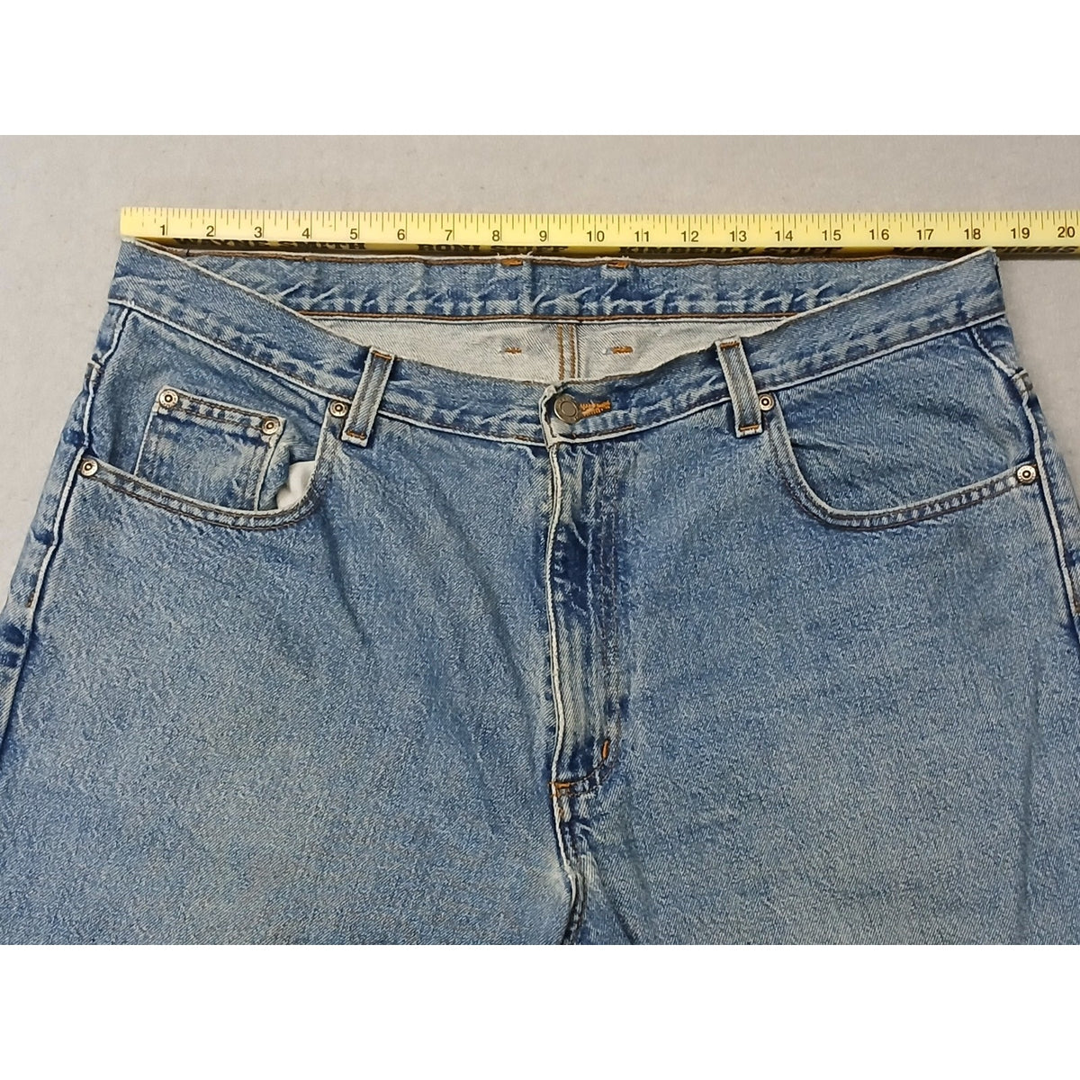 Member's Mark (38x29) Men's Relaxed Straight Fit Blue Denim Jeans