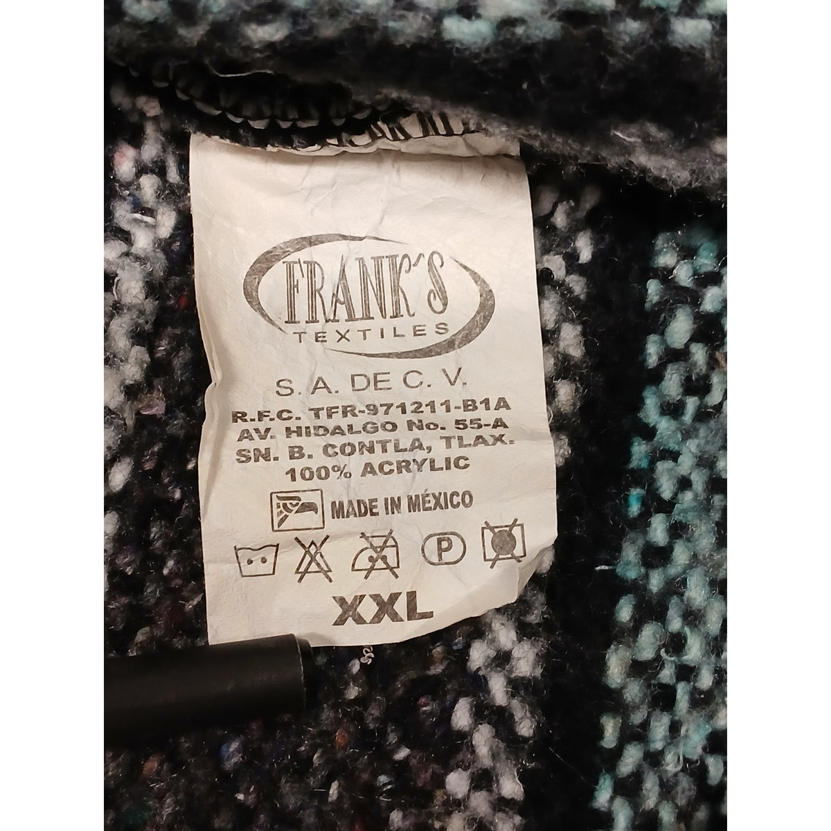 Franks Textile (2XL) Multicolor Mexican Baja Pullover Hoodie