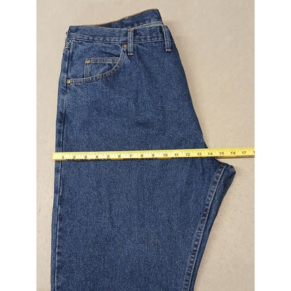 Wranlger (44x29) Men's Relaxed Straight Leg Blue Denim Jeans