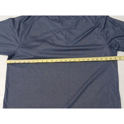 Vertical Sport (2XL) Blue Collar Button Polo Dress Shirt